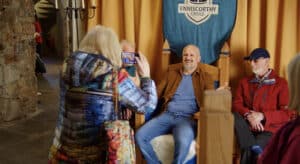 Friends enjoying the Norman Exhibition in Enniscorthy Castle, Wexford.